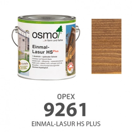 19261 Однослойная лазурь Орех Osmo Einmal-Lasur HS PLUS 750 мл.