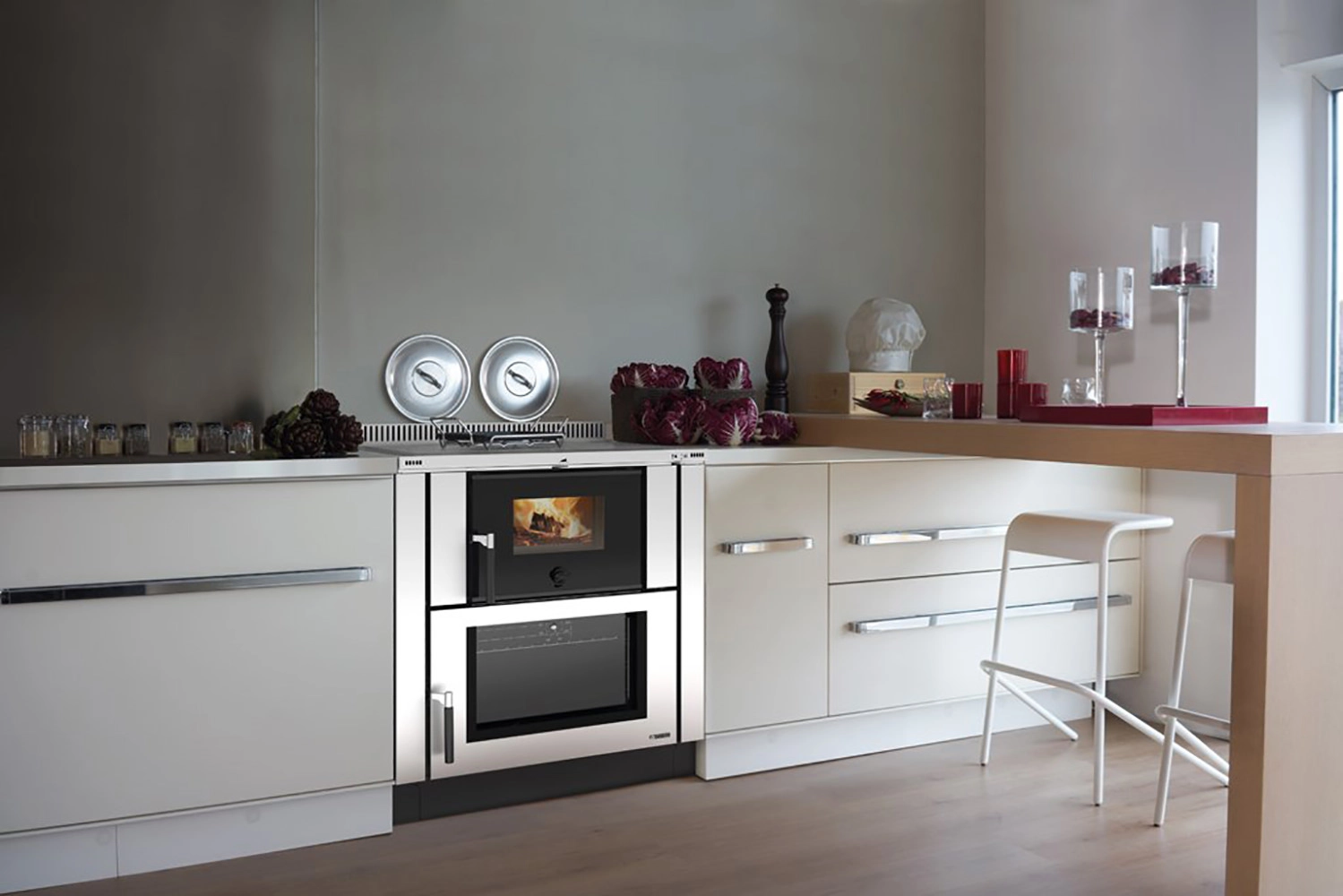 Отопительно варочная печь La Nordica Verona Inox
