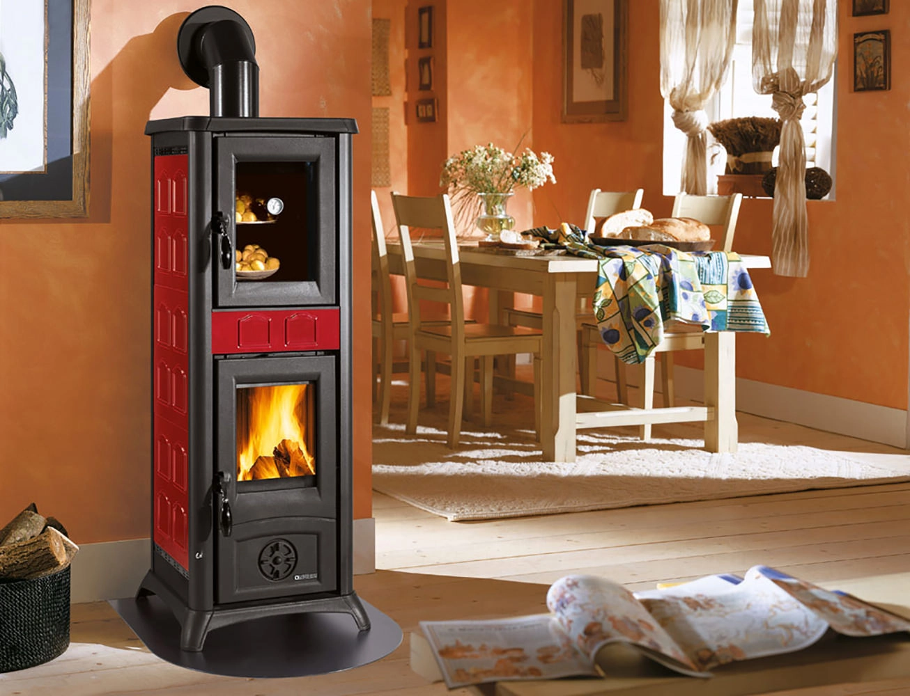 Отопительно варочная печь La Nordica Gemma Forno