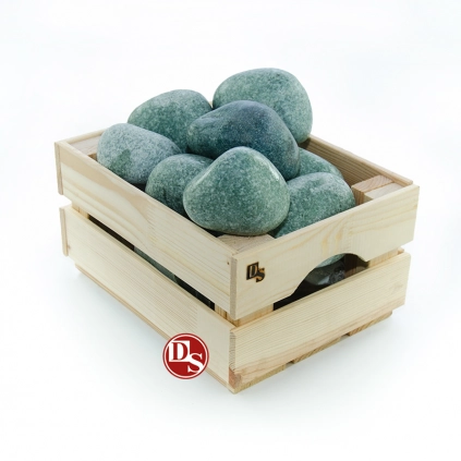 Камни Жадеит, шлифованный, средний 20 кг. для печи в сауну, баню Хакасия