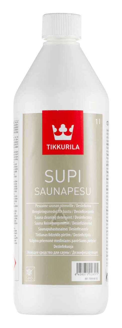 Моющее средство для дерева Tikkurila Supi Saunapesu 1.0 литр