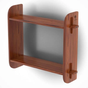 Полка для бани, сауны BentWood, навесная №2, лиственница морёная