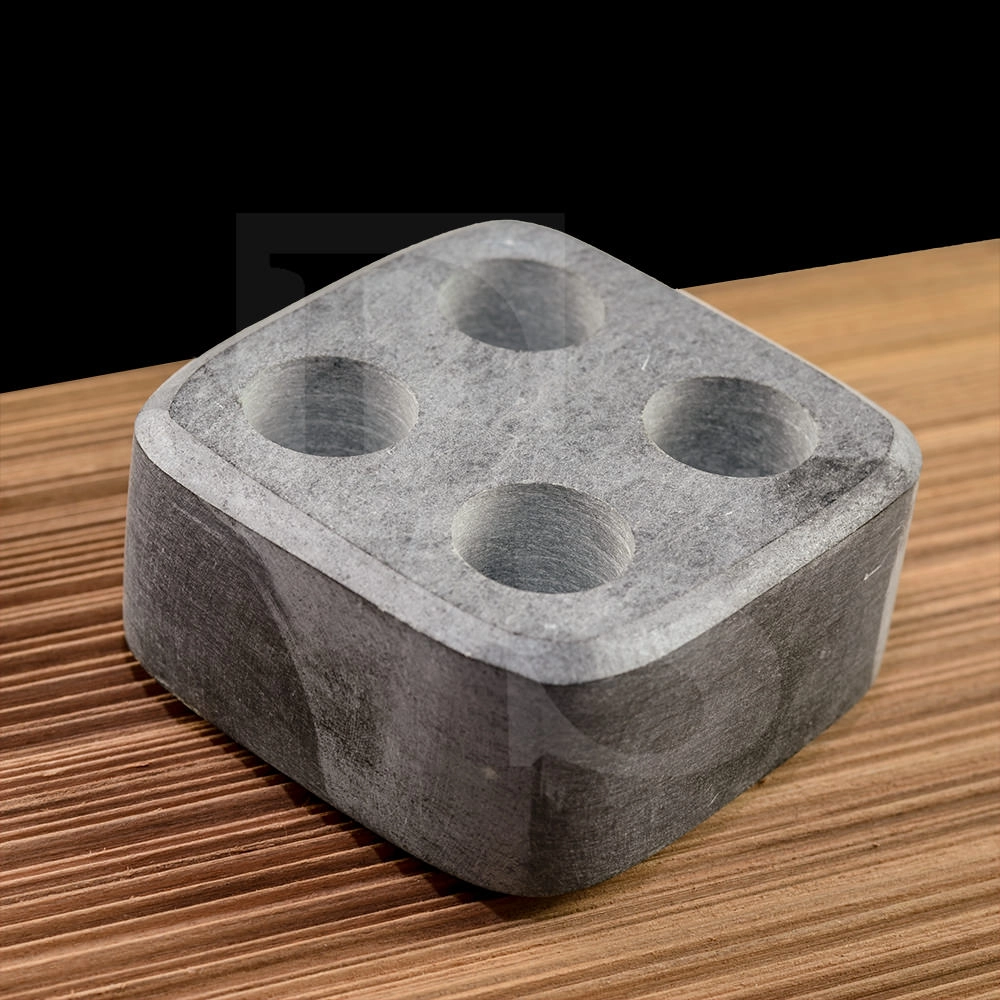 1Аромакамень талькомагнезит 80x80x40 с 4-мя отверстиями, в сауну, баню Россия