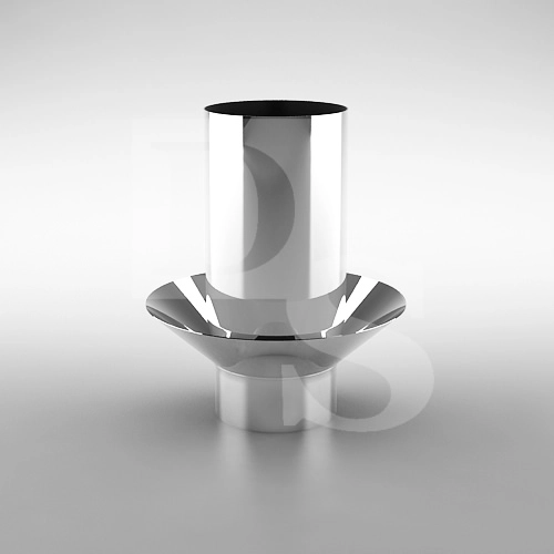 Переход НВП D120х135 S=1,0 mm., AISI316, S=1,0 мм. Балтвент (Элемент дымоходной системы, для печей, каминов)  (для Шиделя)