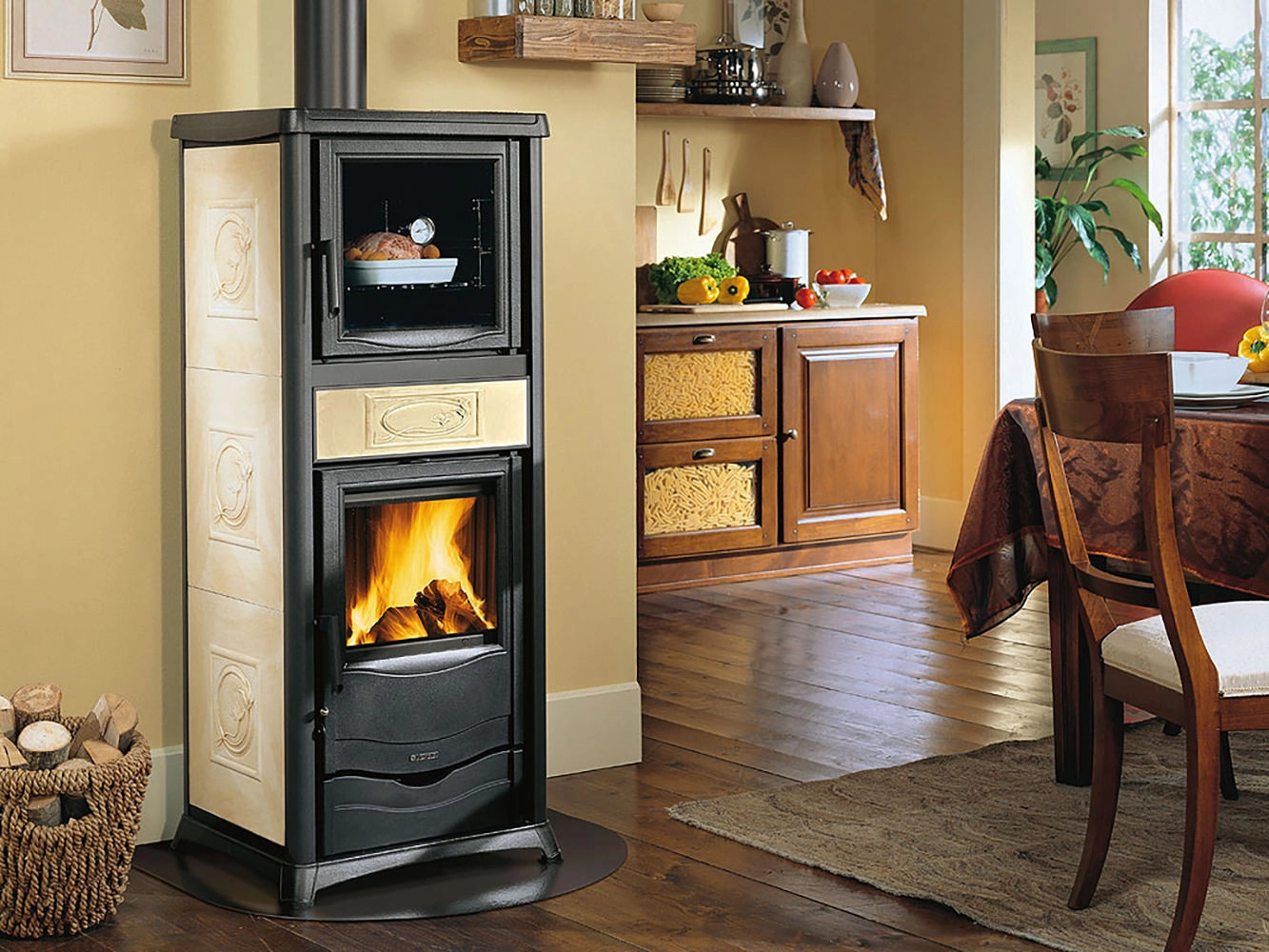 Отопительно-варочная печь La Nordica Rossella Plus Forno