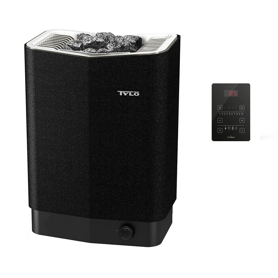 Печь Tylo Sence Pure 10 (61001348), черная, блок управления в комплекте