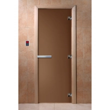Дверь DoorWood 7x19 (Бронза матовая, ольха, петли (3 шт.))