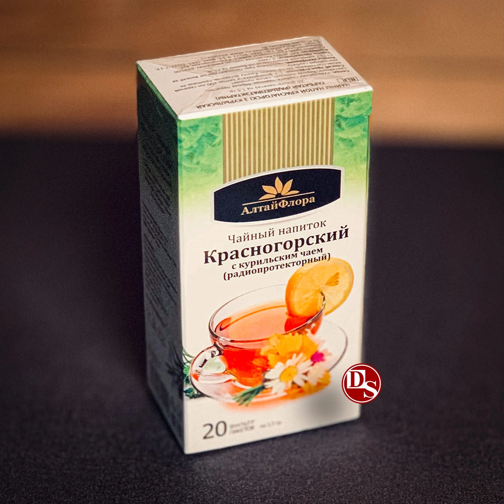1Фиточай "Красногорский  с курильским чаем" 30 г. Зеленый алтай