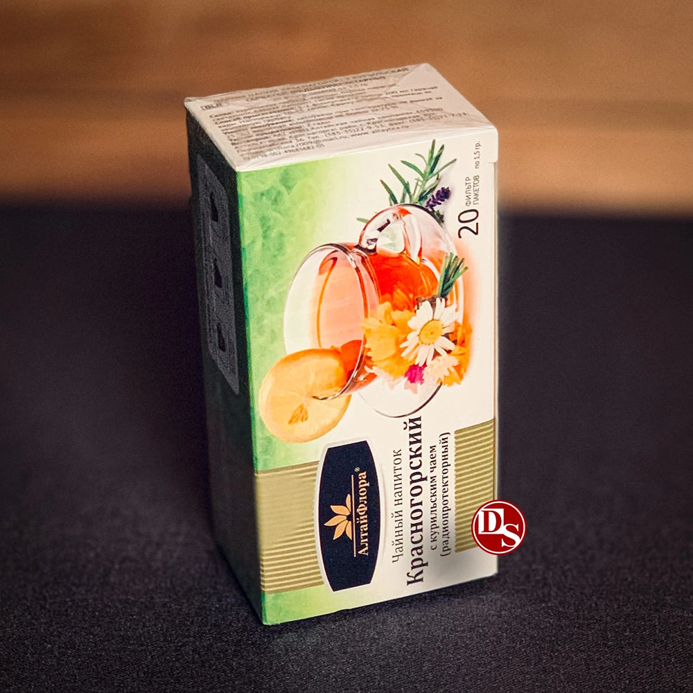 1Фиточай "Красногорский  с курильским чаем" 30 г. Зеленый алтай