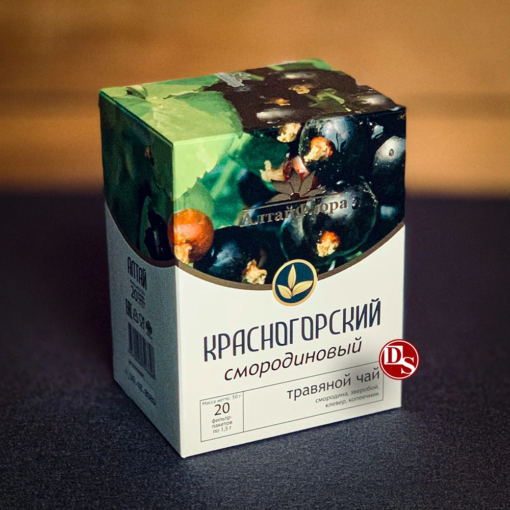 Фиточай "Красногорский" Смородиновый 30 г. Зеленый алтай