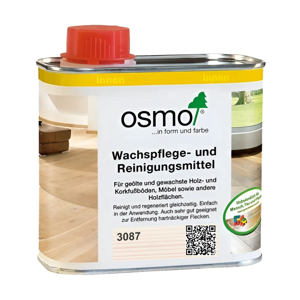 Средство для ухода и очистки древесины Osmo 3087 Wachspflege- und Reinigungsmittel 500 мл. (Белое, прозрачное)