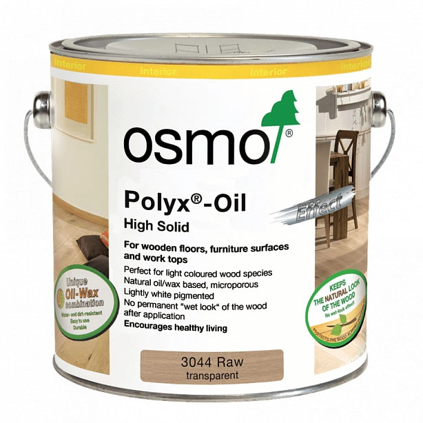 Масло с твердым воском "Эффект натуральный" Osmo 3044 Hartwachs-Ol Effekt Natural, 750 мл. (Необработанная древесина)