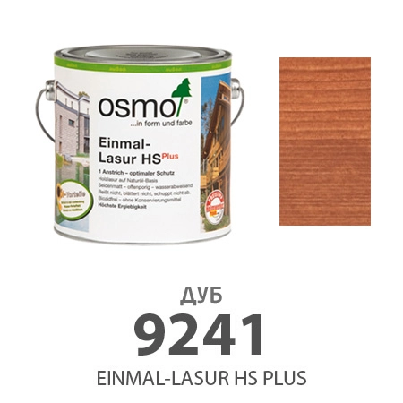 Однослойная лазурь Osmo 9241 Einmal-Lasur HS PLUS 750 мл., дуб