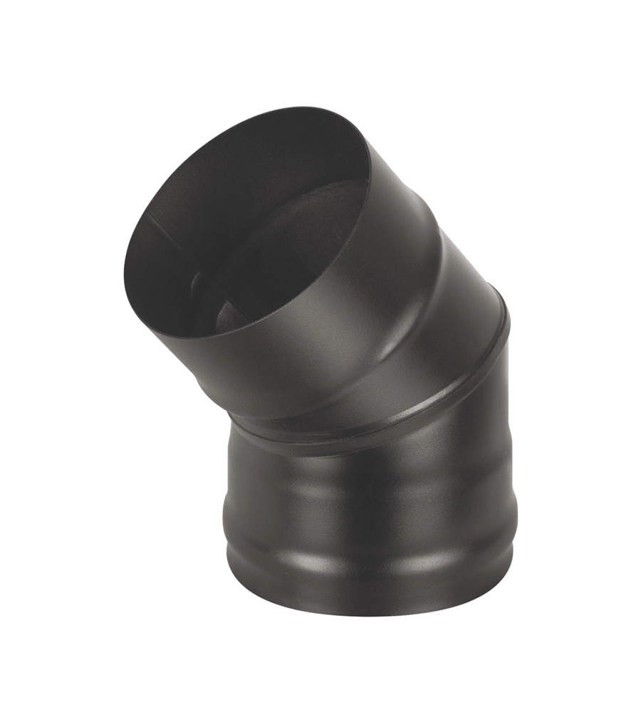 Колено Black (AISI430/0,8 мм.) 45* 2-х секционное D120 Везувий