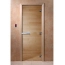 Дверь DoorWood 7x20 (Прозрачное, коробка лиственные породы, петли (3 шт.))