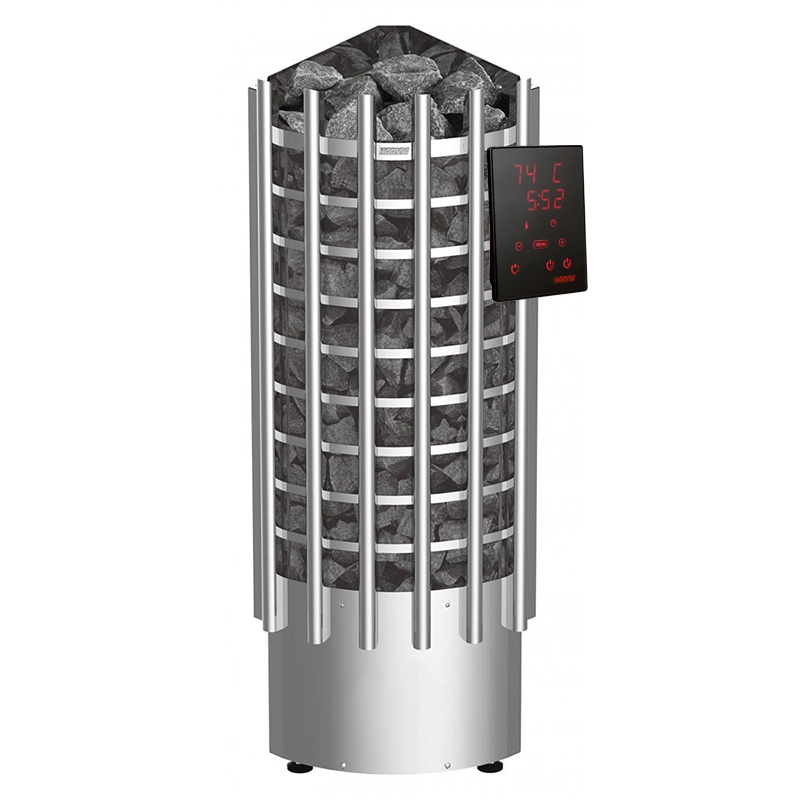 Печь Harvia Glow Corner TRC90XE Steel (Блок управления в комплекте)