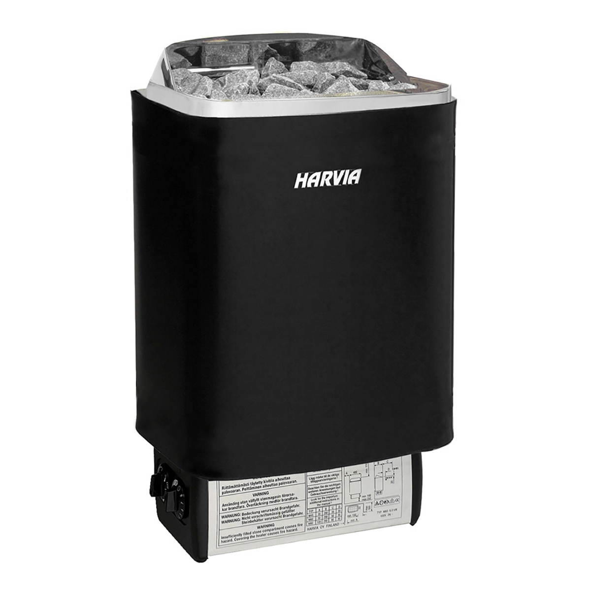 Электрическая каменка Harvia SteelTop M60 Black