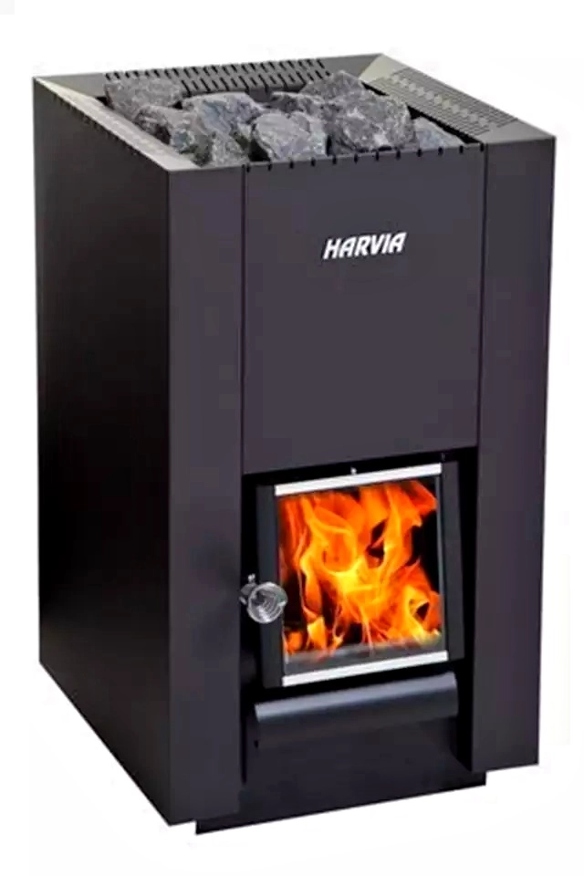 1Дровяная печь для бани Harvia 16 Black