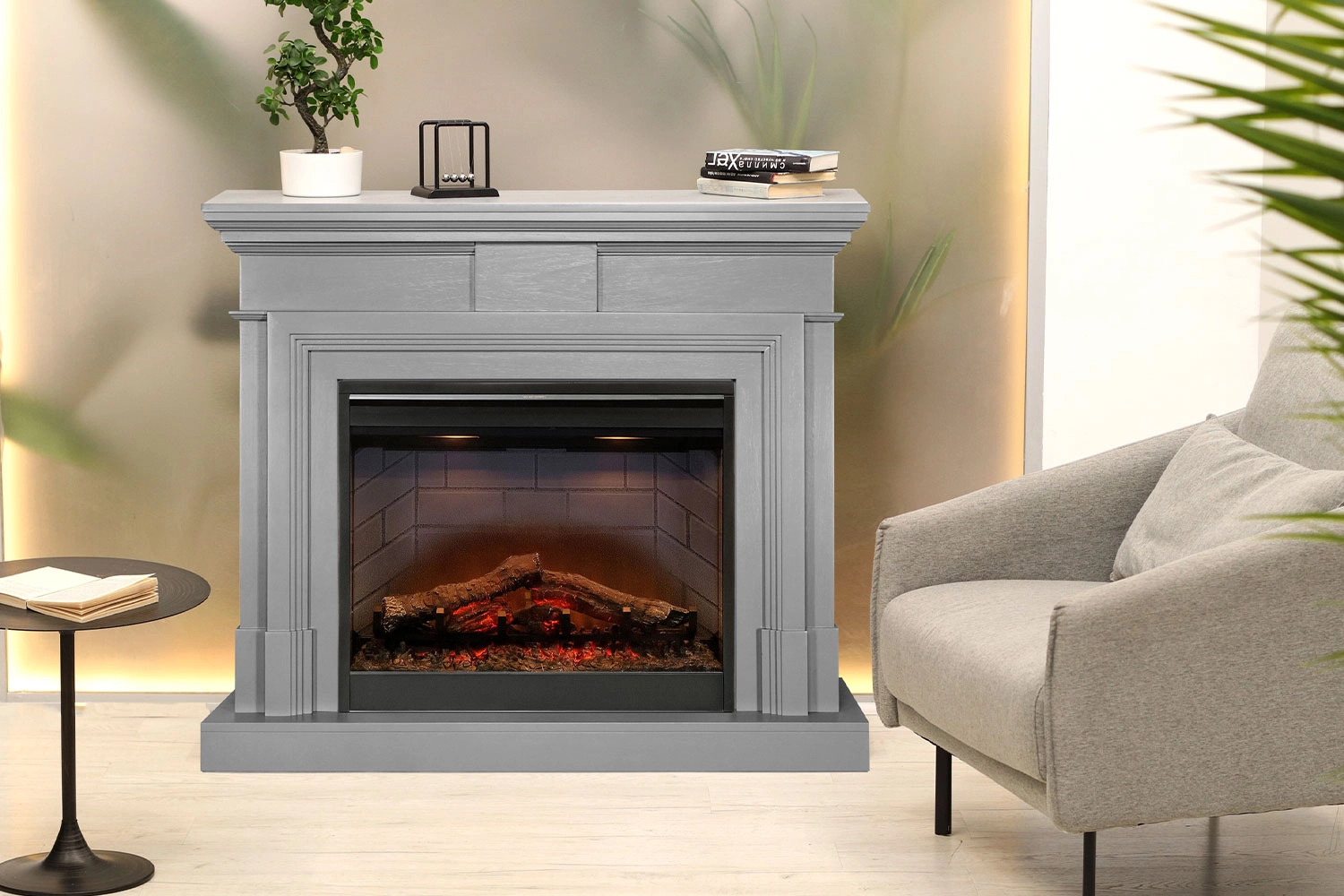 1Портал Coventry Graphite Grey - Серый графит Dimplex