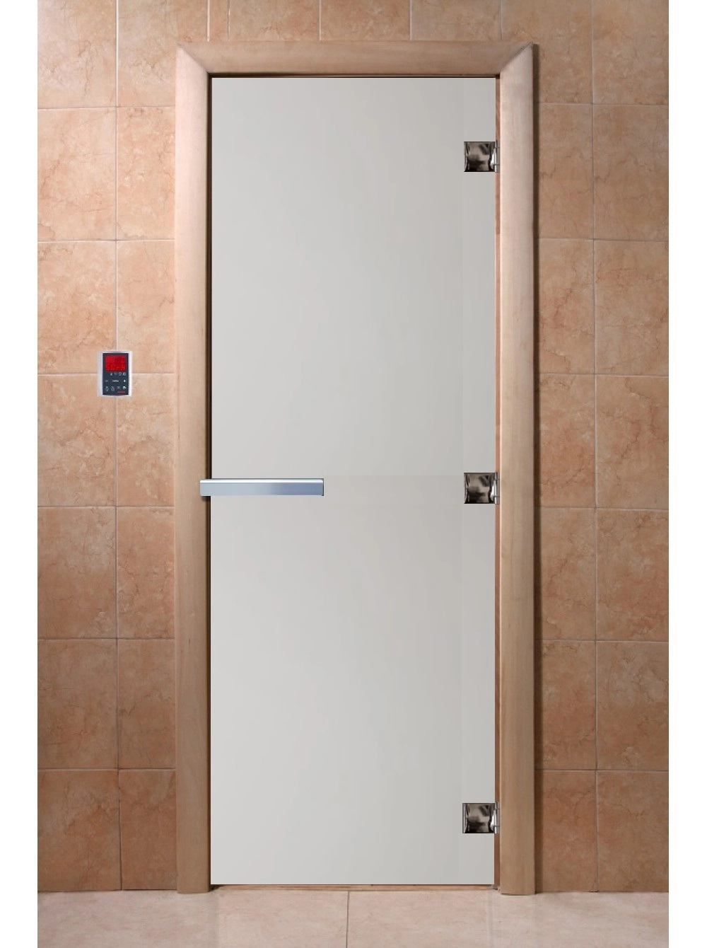 Дверь DoorWood 8x21 (Сатин,  коробка из лиственных пород, петли (3 шт.))