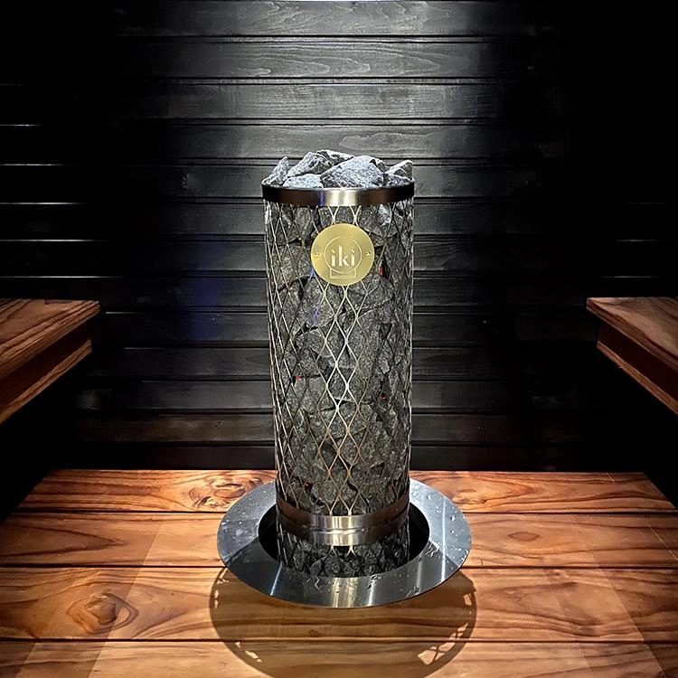 1Печь для сауны IKI Pillar 4,5 кВт (80 кг. камней)