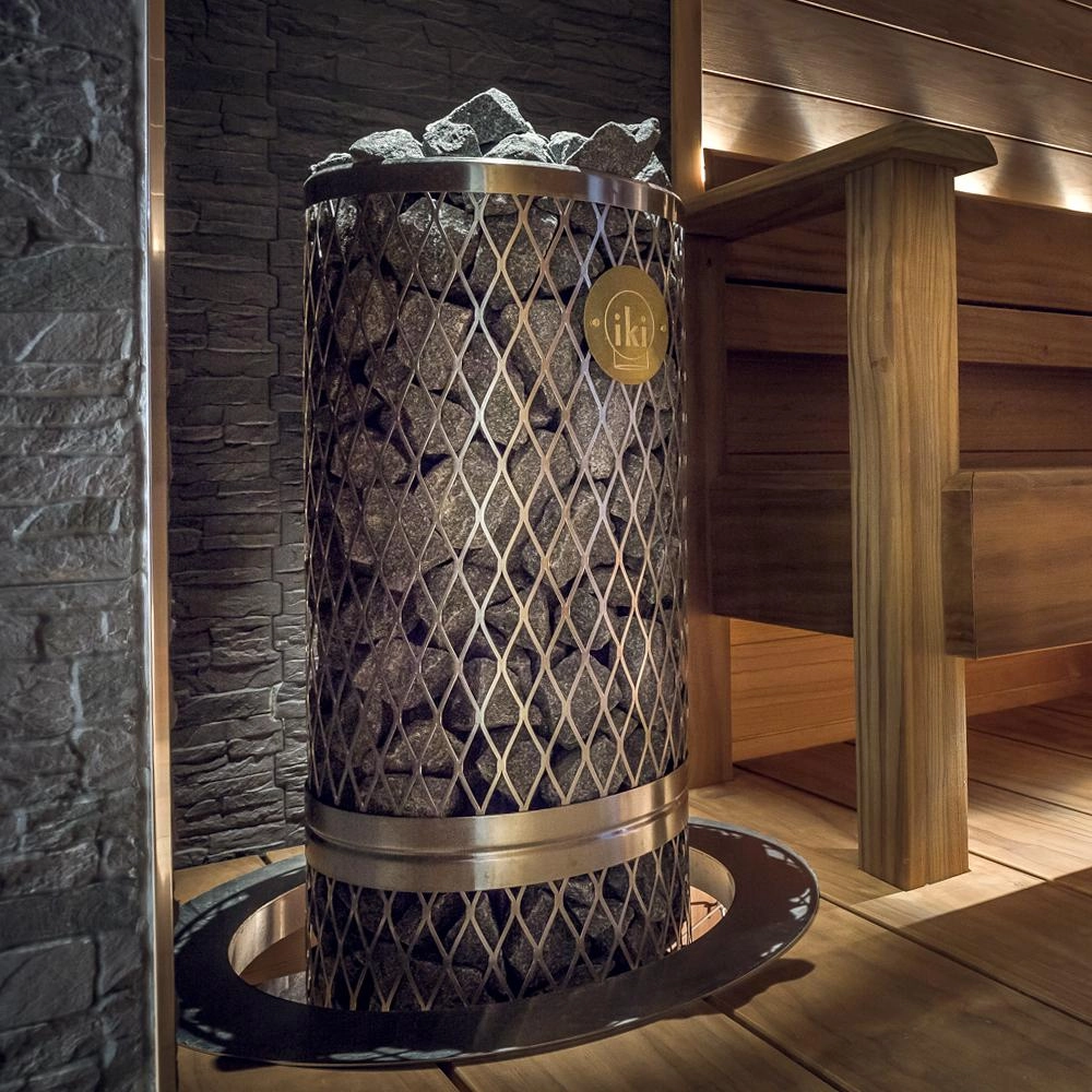 1Печь для сауны IKI Pillar 10,0 кВт (170 кг. камней)