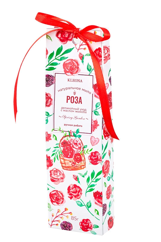Мыло "Роза" в коробке, 85 г. Kleona