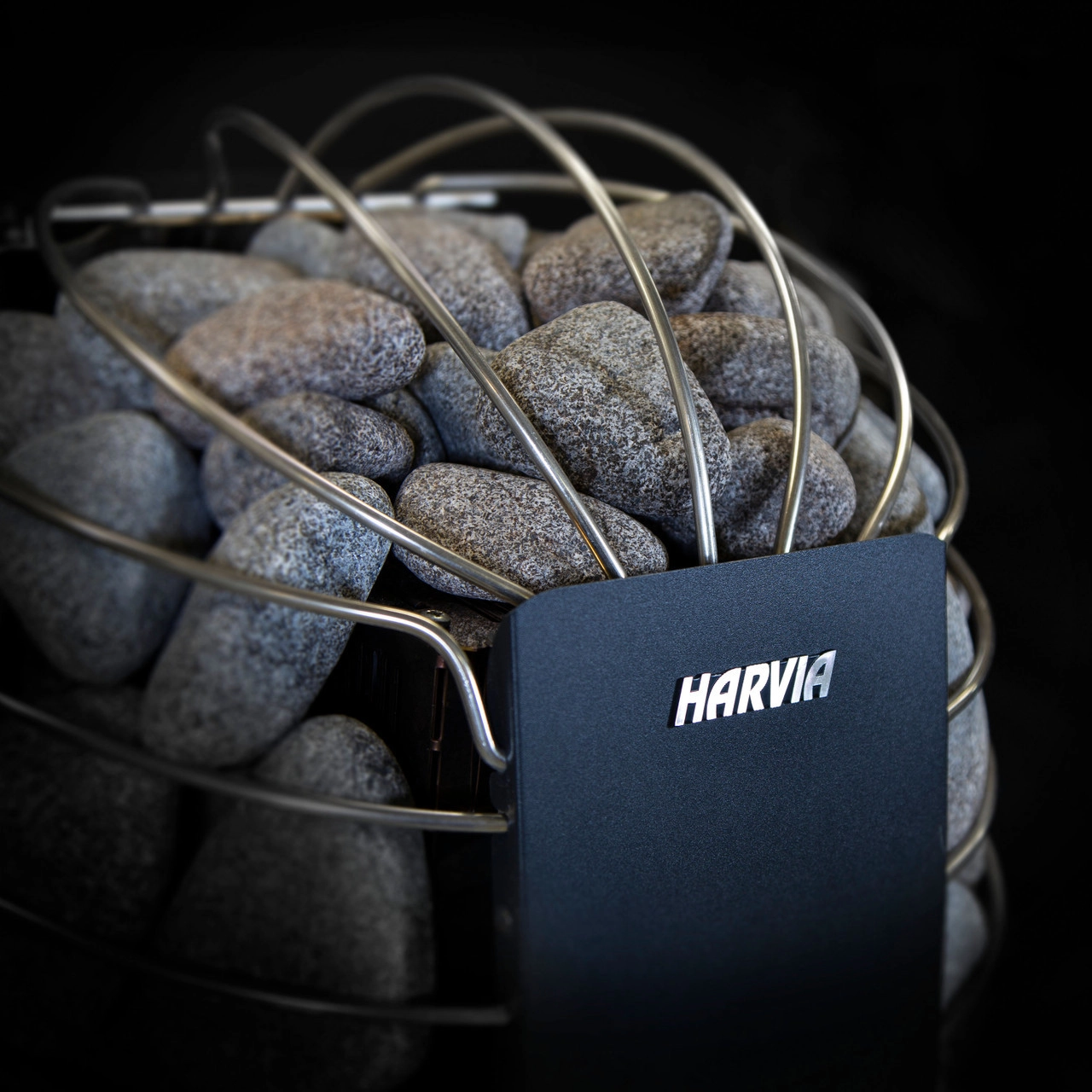1Электрическая печь Harvia Spirit SP90XW Black (Пульт утправления Xenio CX170WiFi, дверной контактор в комплекте)