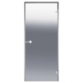 Дверь для турецкой бани Harvia ALU 8x21 (Коробка алюминевая, стекло Сатин)