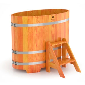Купель из лиственницы в баню, сауну BentWood (0,69х1,31хh=1,0) натуральная