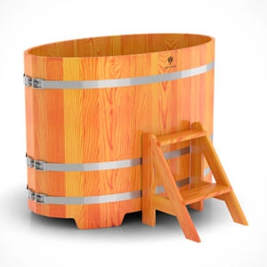 Купель из лиственницы в баню, сауну BentWood (0,80х1,42хh=1,0) натуральная