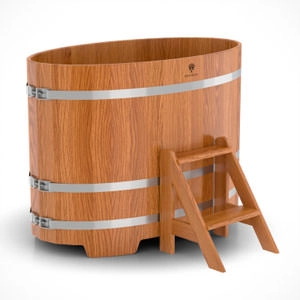 Купель из дуба в баню, сауну BentWood (0,80х1,42хh=1,0) натуральная