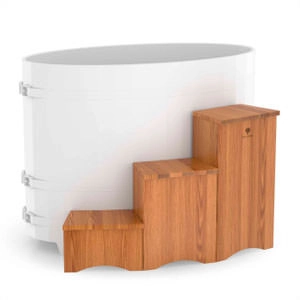 Подиум для купели в баню, сауну (вар.2) дуб натур/морён. BentWood
