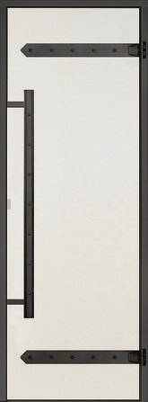 Дверь для турецкой бани Harvia Legend ALU 7x19 (Коробка алюминевая, стекло Прозрачное)